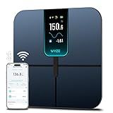 Ultra, Smart Scale with 4.3" Color Display, FSA HSA Eligible, Digital Bathroom Scale for Body Weight BMI Muscle Mass Composition, Wi-Fi & Bluetooth Body Fat Scale with Heart Rate, 400 lbs (Black)