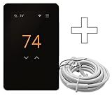 SunTouch CommandPLUS Floor Heating Thermostat SunStat 500950 Universal WiFi Programmable Touchscreen + Floor Sensor Included 120V/240V