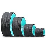 Zomyove 4 Pack Back Roller- Yoga Wheel for Back Pain Reliefn & Stretching, Back Wheel for Deep Tissue Massage, Back Stretcher for Physical Therapy & Exercise