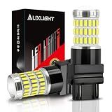AUXLIGHT 3157 3156 3057 4157 3157K LED Bulbs Xenon White, Ultra Bright 60-SMD LED Replacement for Back Up/Reverse Lights, Brake/Tail Lights, Turn Signal/Parking or Running Lights (Pack of 2)