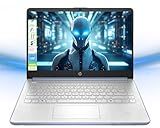 HP Laptop with Microsoft Office and 1TB Cloud Storage (1-Year) | 14 inch HD Computer | 4GB RAM | 128GB UFS | Intel 4-Core CPU(Beat i3-10110U) | Webcam | USB-C | Windows 11 Home in S Mode | LE Bundle