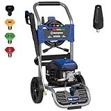 Westinghouse WPX3000e Electric Pressure Washer, 3000 Max PSI and 1.76 Max GPM, Induction Motor, Onboard Soap Tank, Spray Gun and Wand, 5 Nozzle Set, for Cars/Fences/Driveways/Homes/Patios/Furniture