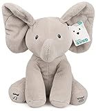 Baby GUND Animated Flappy the Elephant Plush, Singing Stuffed Animal Baby Toy for Ages 0 and Up, Gray, 12"