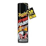 Meguiar's Hot Shine Tire Foam - High Goss Tire Shine that Cleans, Shines, and Protects in One, Deep, Black Shine with Conditioners and UV Protection to Help Keep Tires Looking Like New, 19 Oz Aerosol