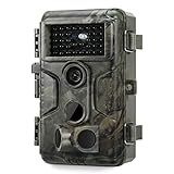 GardePro A3S Trail Camera, 64MP 1296p Game Camera with Clear 100ft No Glow Night Vision, Fast 0.1s Trigger Speed Motion Activated Waterproof, H.264 MP4 Video