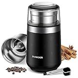 SHARDOR Super Silent Coffee Grinder, Herb, Spice, Electric Coffee Bean & Espresso Grinder with 1 Removable Stainless Steel Bowl