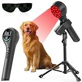 Red Light Therapy Device, Handheld Dual 660nm & 808nm Wavelength Infrared Light Therapy Wand for Body, Knee, Shoulder, Back, Joint & Pet, Promotes Pain Relief, Portable with Stand for Home Use