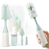 Momcozy Baby Bottle Brush Kit, Push-Press Foam Design, Green