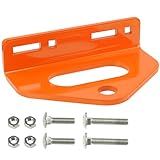 Zero Turn Mower Trailer Tow Hitch 1/4"(6mm) - Heavy Duty Lawn Mower Trailer Hitch 3/4" Hole Center with 2 Types Carriage Bolt Orange
