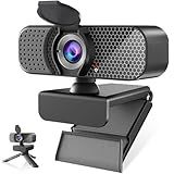 Kemeiv 2K QHD USB Webcam, Autofocus Computer Camera with Microphone & Privacy Cover, Plug-and-Play, Wide-Angle, Low-Light Optimized, 1/4" Tripod; for Zoom/Teams/Google Meet/OBS on Windows/Mac/Laptop