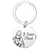 Ghloyza Funny Keychain - I Saw That Jesus Keychain - Easter & Christian Gifts - Baptism & Birthday Gifts