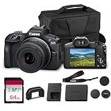 Canon EOS R100 Mirrorless Camera with RF-S 18-45mm Lens Bundle