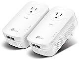 TP-Link AV2000 Powerline Ethernet Adapter, Passthrough, 2 Gigabit Ports