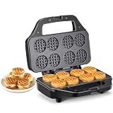 Waffle Maker, Reemix Mini Waffle Iron Bake 8 x 1.8 Inch Small Waffles