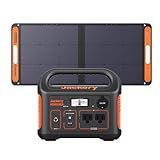 Jackery Solar Generator 300, 293Wh Backup Lithium Battery with 1XSolar Panel SolarSaga 100W, 110V/300W Pure Sine Wave AC Outlet for RV Outdoors Camping Travel Blackout