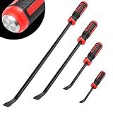 TOOLEAGUE Utility 4Pcs Pry Bar Set with Strike Cap Handle,8",12",18",24"