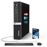Lenovo Business Mini Desktop PC, AMD Processor, 8GB RAM, 256GB Storage(128GB SSD+ 128GB External), Dual Display Support, Wi-Fi, Bluetooth, USB & Ethernet Port, Windows 11 Pro, w/Keyboard & Mouse