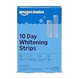 Amazon Basics 10 Day Teeth Whitening Strips Kit, 10 Treatments, 1-Pack, Packaging May Vary
