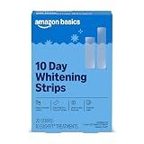 Amazon Basics 10 Day Teeth Whitening Strips Kit, 10 Treatments, 1-Pack, Packaging May Vary
