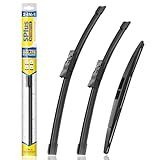 5 PLUS® Silicone Windshield Wiper Blades Replacement for 2024 2023 2022 2021 2020 SUBARU Outback Wiper Blades(Set of 3),Automotive Replacement Windshield Wiper Blades-26"/18"/16"