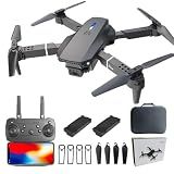 VVDZJX Mini Drone with Camera for Kids, 2 Batteries, 1080P FPV, 360° Flips
