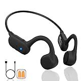 Cevinily 2025 Bone Conduction Headphones，Bluetooth 5.4 Wireless Headphones, Type-C Quickly Charge，12Hrs Playtime，IPX5 Waterproof for Traving，Running，Hiking (Black)