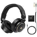 Donner MH1 Monitor Headphones for Electronic Drum Set, Drummer Headphones for Electric Drum Kit, Wired Audio Isolation Headphones for Recording