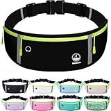 Slim Running Belt Fanny Pack for Women Men, Jogging Pouch Waist Pack Money Belt Bag Phone Holder for Running Hiking Traveling