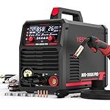 YESWELDER MIG-205DS PRO MIG Welder, 200Amp 110/220V Dual Voltage MIG Welding Machine, 5 in 1 Gas MIG/Flux Core MIG/Spool Gun MIG/Lift TIG/Stick Multiprocess Aluminum MIG Welder, Spool Gun Compatible