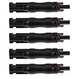 ZOOKOTO 5pcs Solar Panel PV Connector with Built in 20A Diode Waterproof Solar Panel Cable Connector 20A 20SQ045
