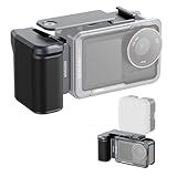 NEEWER AC034 Side Handle Only for AC014 Cage Compatible with DJI Osmo Action 5 Pro/4/3, Modular Quick Release Magnetic Action Camera Mount Adapter with Grip & Cold Shoe Shutter Extender Bar, Dark Gray