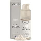 Kitsch Volumizing Rice Protein Dry Shampoo Powder - Dry Shampoo for Women & Men, No White Cast, Absorbs Oil, Non-Greasy, Light-to-medium Hair Colors, Travel Size | Ideal Gifts for Women- Invisible 1oz