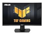 ASUS TUF Gaming 24” (23.6 inch viewable) Curved Monitor (VG24VQER) – FHD, 180Hz, 1ms, DCI-P3 90%, Extreme Low Motion Blur Sync, FreeSync, Shadow Boost, Eye Care, DisplayWidget Center, 3yr Warranty