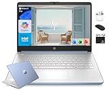 HP 14” Flagship Laptop 2025 AI-Powered Computer, Office Lifetime, Student Business, 4-Core Intel CPU, 16GB RAM 628GB Storage (128GB UFS+ 500GB Ext), Long Battery HubxcelAccessory Win 11 Pro Sky Blue