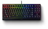 Razer BlackWidow V3 TKL Mechanical Gaming Keyboard: Yellow Mechanical Switches Linear & Silent - Chroma RGB - Compact Form Factor - Programmable Macros Snap Tap