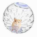 7.9 inch Hamster Ball, Exercise Toys, Running Clear Plastic Balls, Large Space, Easy to Clean, Portable Cage, for Small and Medium Hamsters, Syrian Dwarf Hamster (Blue)