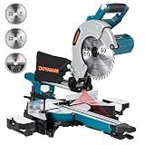 DOVAMAN 10-Inch Sliding Miter Saw, Multi-Material, 2-Speed, 15A