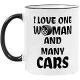 Yanprint Funny Gifts for Car Lover, Car Guy Coffee Mug, Valentine's Day Birthday Christmas Gifts for Mechanic Husband Boyfriend Him, Gearhead Tea Cup 11 OZ