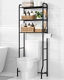 Kitsure Over Toilet Storage Rack, 63.2" H Space-Saving, Holder & Hooks