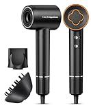 Cosy Companions High-Speed Ionic Hair Dryer, 150000 RPM Brushless Motor for 2-5 Min Fast Drying, Low Noise Blow Dryer Reduces Frizz & Heat Damage, Lightweight Hair Dryer with Diffuser & Nozzle