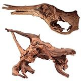 LYPHARD AQUARIUMS Driftwood for Aquarium, 2 Pieces 14-18 Inches Large Natural Drift Wood Fish Tank Assorted Branch Decorations for Reptile Hide