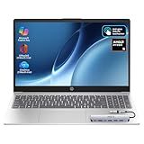 HP 15.6" FHD Touchscreen Laptop – AMD Ryzen 5 7520U (Beats i7-1165G7), 8GB DDR5 RAM, 128GB SSD, 3-Month Office 365 Trial, Windows 11 Pro, WiFi 6, HD Camera – with Docking Station Included