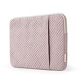 BAGSMART Laptop Sleeve Bag Compatible with MacBook Air/Pro, 13-13.3 inch Notebook, Compatible with MacBook Pro 14 Inch, MacBook Air M2 Sleeve 13 Inch, Repellent Protective Case with Pocket, Pink