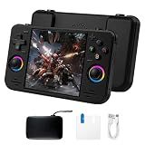 RF40H Retro Handheld Game Console, 4.0 Inch 720x720 IPS Screen, Built-in 18,000+ Classic Game, Portable Hand Held Open Source Linux System, 4000mAh Battery Retro Gaming Console (Black 64GB) (Balck)
