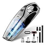 Upbooz Handheld Vacuum Cordless Rechargeable Portable Car Vacuum, 7500Pa Powerful Suction Mini Hand Held Vacuum, 670ML Cup Lightweight Small Vacuum Cleaner for Car/Office/Home, Pet Hair