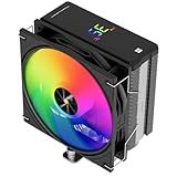 Thermalright Assassin X 120R Digital ARGB Black CPU Cooler, Digital Screen Top Cover, TL-P12-S PWM Quiet Fan CPU Air Cooler, Computer Heatsink Cooling, Support AM4/AM5,Intel LGA1851/1700/115X/1200