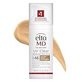 EltaMD UV Clear Tinted Face Sunscreen, SPF 46 Oil- Free with Zinc Oxide, Dermatologist Recommended, Stocking Stuffer