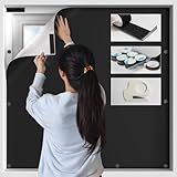 BKSAI 100% Blackout Window Cover, Portable Magnetic Blackout Shades for Window, Black Out Window Blinds No Drill Cuttable Blackout Curtains for Bedroom, RV, Nursery, Media Room, 39x57 inch