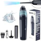 OMO Handheld Vacuum, 13000PA Portable Cordless Car Vacuum Cleaner, Suction and Blow 2 in 1 Dust Removal Vacuum Cleaner for Car, Home, Office, Pet.Black.