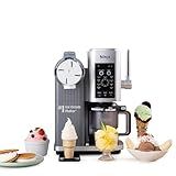 Ninja CREAMi Scoop & Swirl Ice Cream and Soft Serve Maker, Sorbet, Milkshake, Frozen Yogurt, Low Calories Program & More, 13-in-1, Soft Serve Handle & (2) CREAMi 2-in-1 16oz Pints, NC701